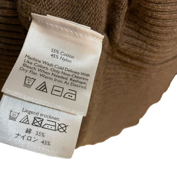 𝅺🎀 Eddie Bauer ButtonDown Pull Over Mock neck Ribbed Sweater, Size XL - Picture 7 of 7